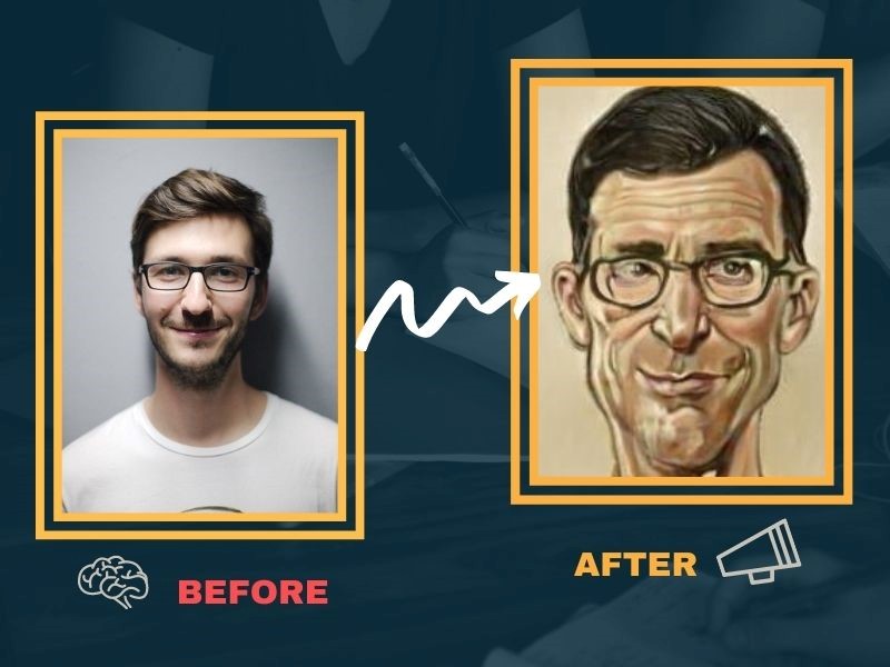 use caricaturer.io to make caricautre